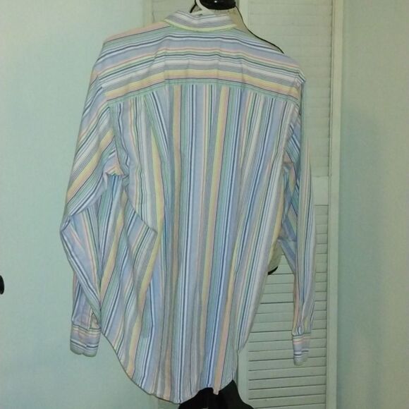 Austin Reed London Striped Long Sleeve Oxford Shirt Medium - Picture 3 of 4